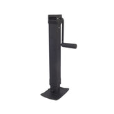Angled view of 7,000 lbs side wind jack with direct weld mount and footplate - BSJWSW09